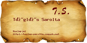 Téglás Sarolta névjegykártya