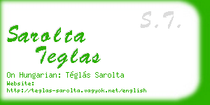sarolta teglas business card